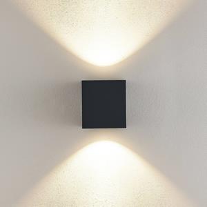 Molto Luce LED buitenwandlamp Wado Double, antraciet, 2-lamps.