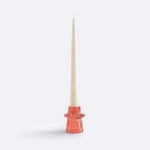 LA REDOUTE INTERIEURS Kandelaar in gekleurd gestreept glas, H6,8 cm, Sabri
