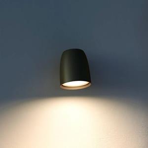 Bover LED buiten wandlamp Moer, zwart, aluminium