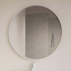 Gliss Design Spiegel  Asteri Zonder LED Verlichting 60 cm Met Rand Mat Wit