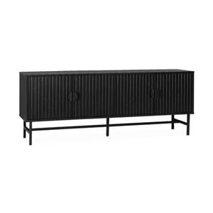 Sweeek  TV-meubel, gegroefd houtkleurig decor, Bazalt