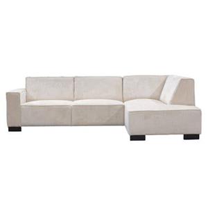 Giga Meubel  Hoekbank Beige - 3,5-Zits Rechts - 274x205x80cm - Napoli