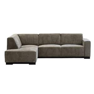 Giga Meubel  Hoekbank Taupe - 3,5-Zits Links - 274x205x80cm - Napoli