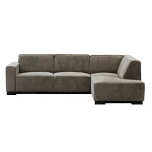 Giga Meubel  Hoekbank Taupe - 3,5-Zits Rechts - 274x205x80cm - Napoli