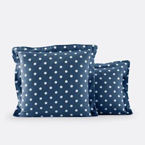 LA REDOUTE INTERIEURS Kussensloop in flanel met stippenprint, Clarisse