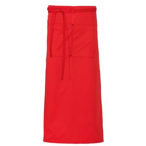PULSIVA Schort Mia 85 x 100 cm; 85x100 cm (LxB); rood/zwart