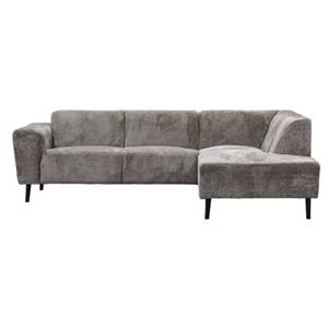 Giga Meubel  Hoekbank Taupe - 3-Zits Rechts - 242x160x73cm - Turin