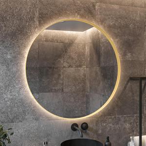 Boss & Wessing Spiegel BWS Star Rond met LED Mat Goud (alle maten)
