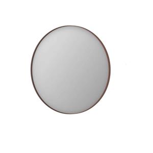 INK Spiegel Rond Geborsteld Koper Aluminium Kader 80 x 3,5 cm