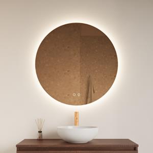 Gliss Design Spiegel  Oko Koper Rond LED Verlichting Incl. Verwarming (Alle Maten)
