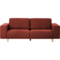 Beliani  NIVALA - Driezitsbank - Rood - Polyester