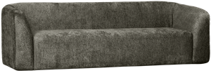 BePureHome 3-Zits Bank Sloping - Structure Velvet - Frost - 77x240x87