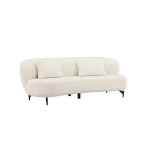 Svea  Daniele organische 3-zits bank - 224 cm - boucle - wit