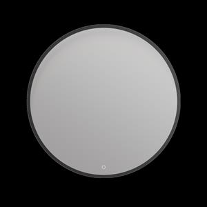Arcqua Spiegel  Framed 80 Cm Rond mat Zwart Front LED Verlichting