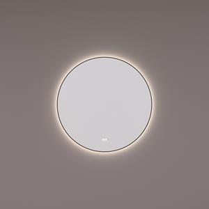 Hipp Design Spiegel  SPV 13500 BL Rond Met Verlichting Incl. Spiegelverwarming en Mat Zwart Frame (Alle Maten)