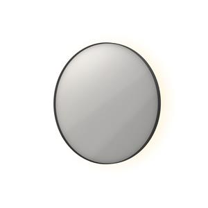 INK Spiegel  SP17 Rond Colour Changing LED Rondom 60 x 4 x 60 cm Dimbaar In Aluminium Kader Mat Zwart