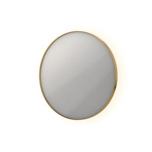 INK Spiegel  SP17 Rond Colour Changing LED Rondom 60 x 4 x 60 cm Dimbaar In Aluminium Kader Mat Goud