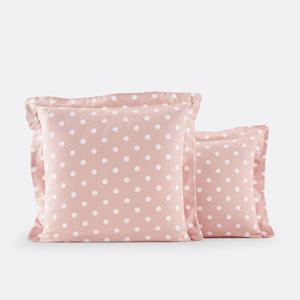 LA REDOUTE INTERIEURS Kussensloop in flanel met stippenprint, Clarisse