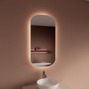 Boss & Wessing Spiegel BWS Nora 40x100 cm Spiegelverwarming en Rondom Indirect LED-verlichting
