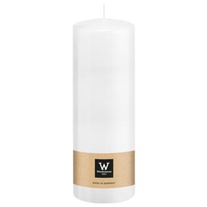 Wiedemann Cilinderkaars/stompkaars - wit - 20 x 7 cm - 103 branduren -