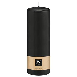 Wiedemann Cilinderkaars/stompkaars - zwart - 20 x 7 cm - 103 branduren -
