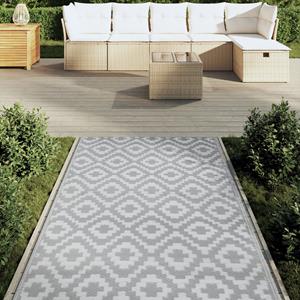 vidaXL Buitenkleed ARAKIL 120x180 cm PP grijs