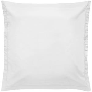 ERWIN M. Kussenhoes Moorea volantrand/hotelsluiting; 50x70 cm (LxB); wit