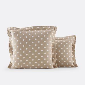 LA REDOUTE INTERIEURS Kussensloop in flanel met stippenprint, Clarisse