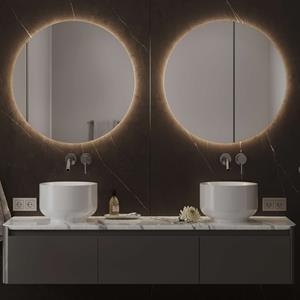 Martens Design Spiegel  Rotondo 60 Cm Met Indirecte En Direct Verlichting Rondom En Spiegelverwarming