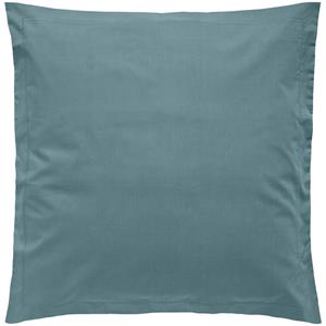 ERWIN M. Kussensloop Sienna hotelsluiting met volant; 65x65 cm (LxB); rookblauw
