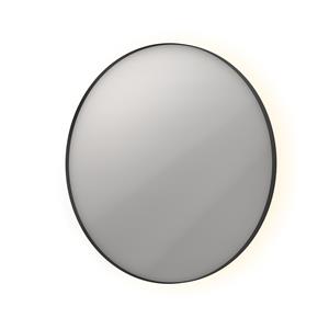 INK Spiegel  SP17 Rond Colour Changing LED Rondom 80 x 4 x 80 cm Dimbaar In Aluminium Kader Mat Zwart