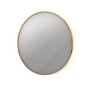 INK Spiegel  SP17 Rond Colour Changing LED Rondom 80 x 4 x 80 cm Dimbaar In Aluminium Kader Mat Goud