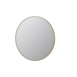 INK Spiegel Rond Mat Goud Aluminium Kader 120 x 3,5 cm