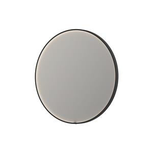 INK Spiegel  SP24 80x4x80 cm incl. direct LED-Verlichting Rondom en Spiegelverwarming Mat Zwart