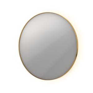 INK Spiegel  SP17 Rond Colour Changing LED Rondom 100 x 4 x 100 cm Dimbaar In Aluminium Kader Mat Goud