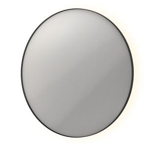 INK Spiegel  SP17 Rond Colour Changing LED Rondom 120 x 4 x 120 cm Dimbaar In Aluminium Kader Mat Zwart