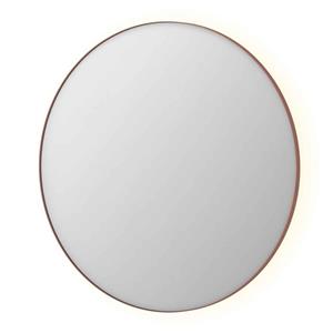 INK Spiegel  SP17 Rond Colour Changing LED Rondom 120 x 4 x 120 cm Dimbaar In Aluminium Kader Geborsteld Koper