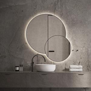 Martens Design Spiegel  Arizona 80x50 cm met Verlichting Geborsteld Brons