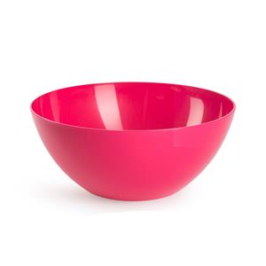 PlasticForte Serveerschaal/saladeschaal - D20 x H8 cm - kunststof - fuchsia roze -