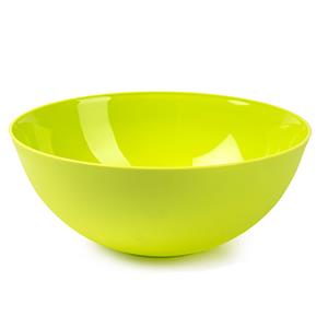 PlasticForte Serveerschaal/Saladeschaal - D25 x H10 cm - kunststof - groen - 2,5 liter -