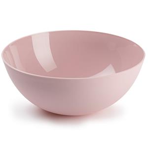 PlasticForte Serveerschaal/Saladeschaal - D25 x H10 cm - kunststof - roze - 2,5 liter -