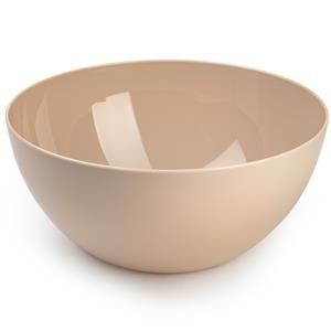 PlasticForte Serveerschaal/saladeschaal - D28 x H14 cm - kunststof - beige -