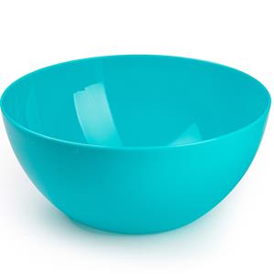 PlasticForte Serveerschaal/saladeschaal - D28 x H14 cm - kunststof - blauw -