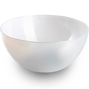 PlasticForte Serveerschaal/saladeschaal - D28 x H14 cm - kunststof - transparant -