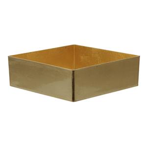 Othmar Decorations bloemstuk schaal - goud - 20 x 20 cm - kunststof -