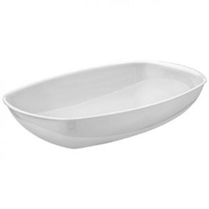 Merkloos 1x Salade/fruit schalen wit 22 x cm -