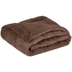 ERWIN M. Sprei Alabama; 230x260 cm (BxL); donkerbruin; rechthoekig