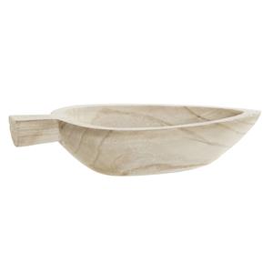 Items Tafel decoratie schaal blad hout cm -