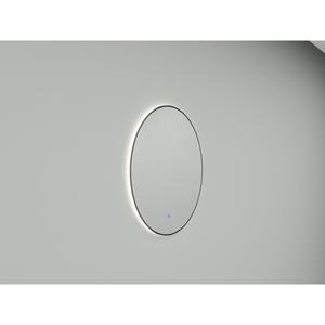 BWS Ronde Spiegel  Sifo met LED, Dimbaar 60 cm Mat Zwart 
