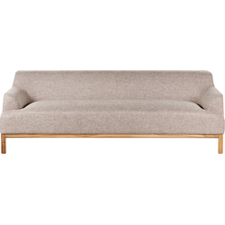 Beliani  SOSJO - Driezitsbank - Lichtbruin - Polyester